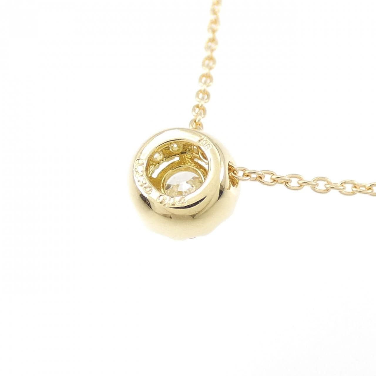 【リメイク】K18YG ダイヤモンド ネックレス 0.234CT F SI2 Good