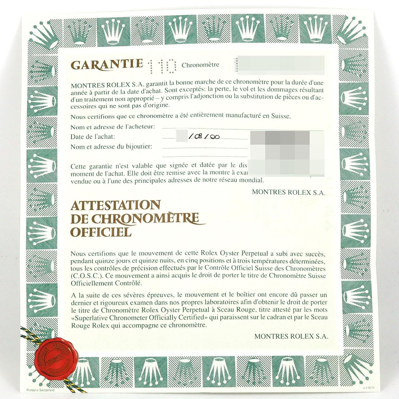 ロレックス オイスターパーペチュアルデイト 79160 SS 自動巻 P番