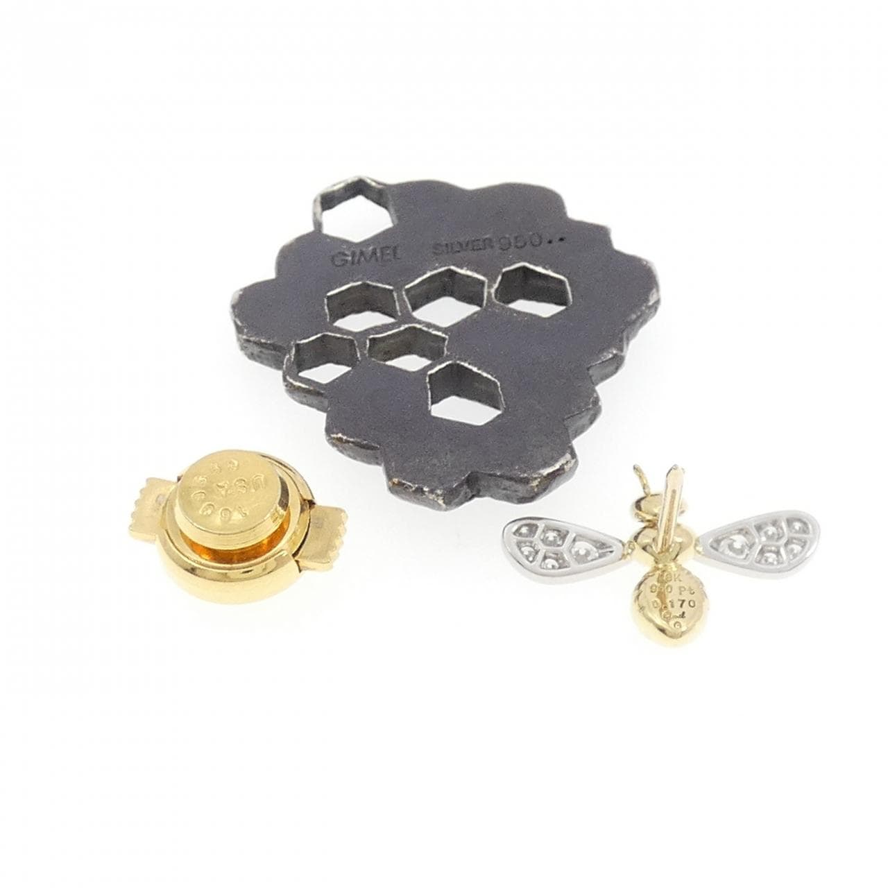 ギメル ダイヤモンド ブローチ 0.170CT