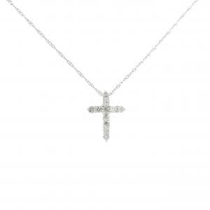 PT900/PT850 クロス ダイヤモンド ネックレス 0.2CT