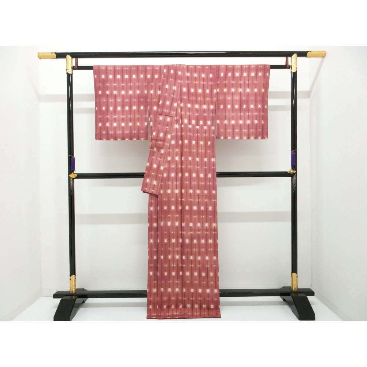 紬　染紬　絞り加工