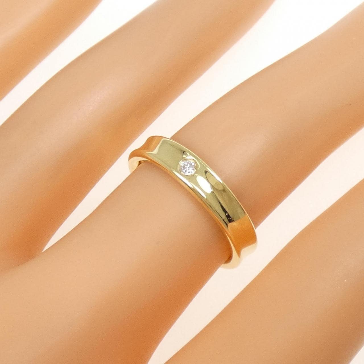 K18YG ダイヤモンド リング 0.03CT