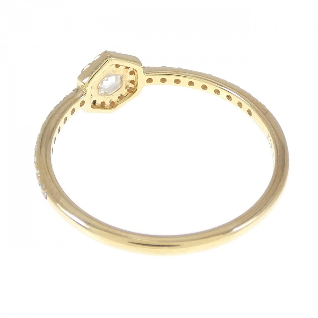 【新品】K18YG ダイヤモンド リング 0.18CT