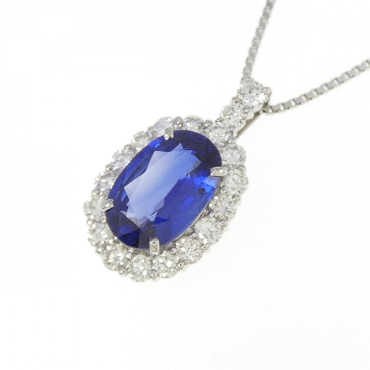 [再加工款] PT 蓝宝石项链 2.38CT 产自斯里兰卡