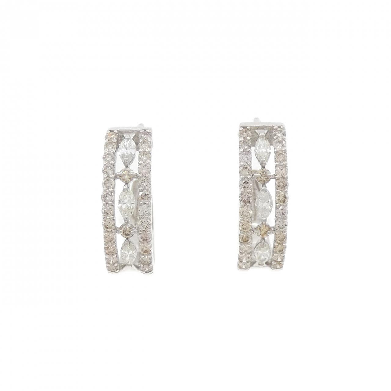 [新品] PT900钻石耳环 0.60CT