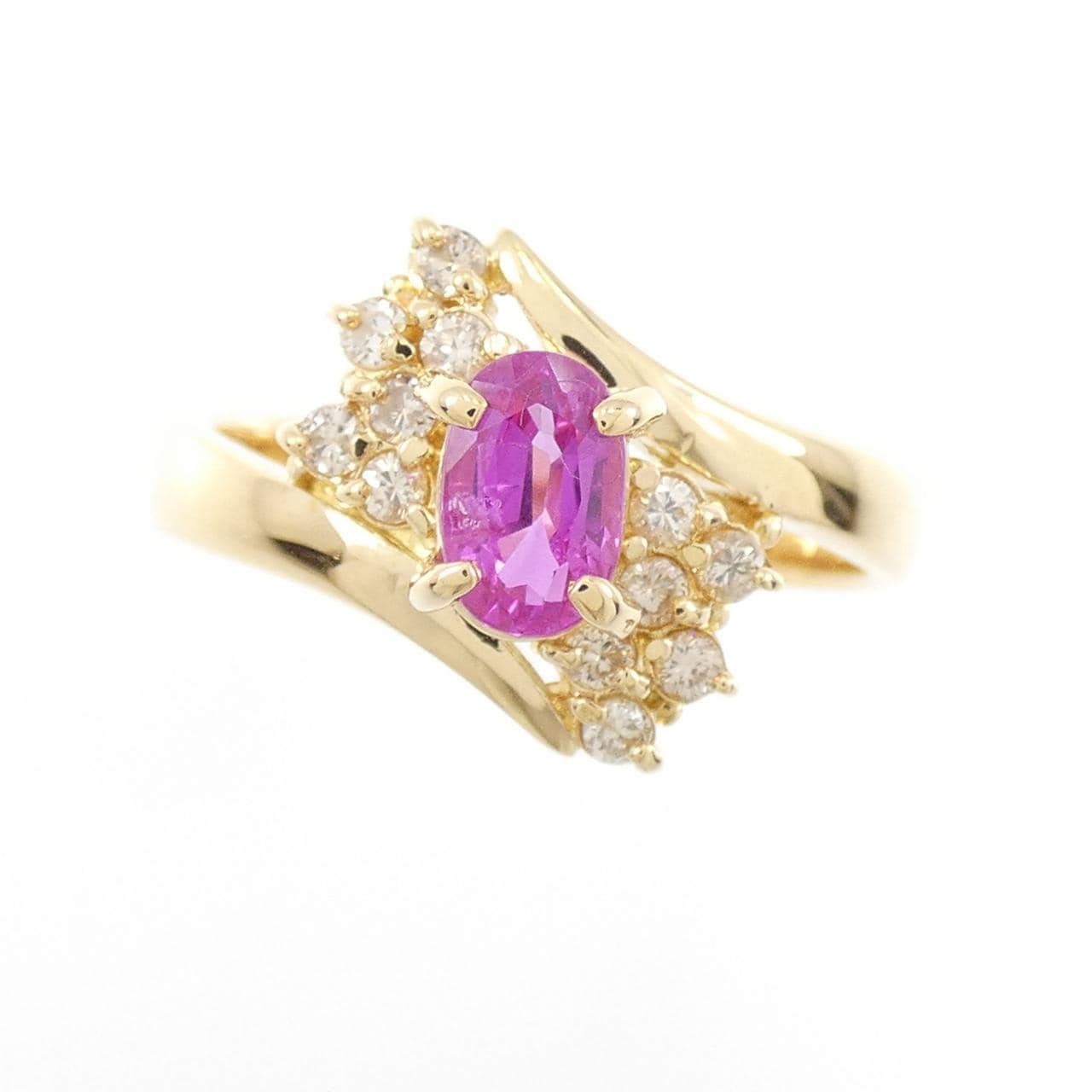 K18YG サファイヤ リング 0.69CT
