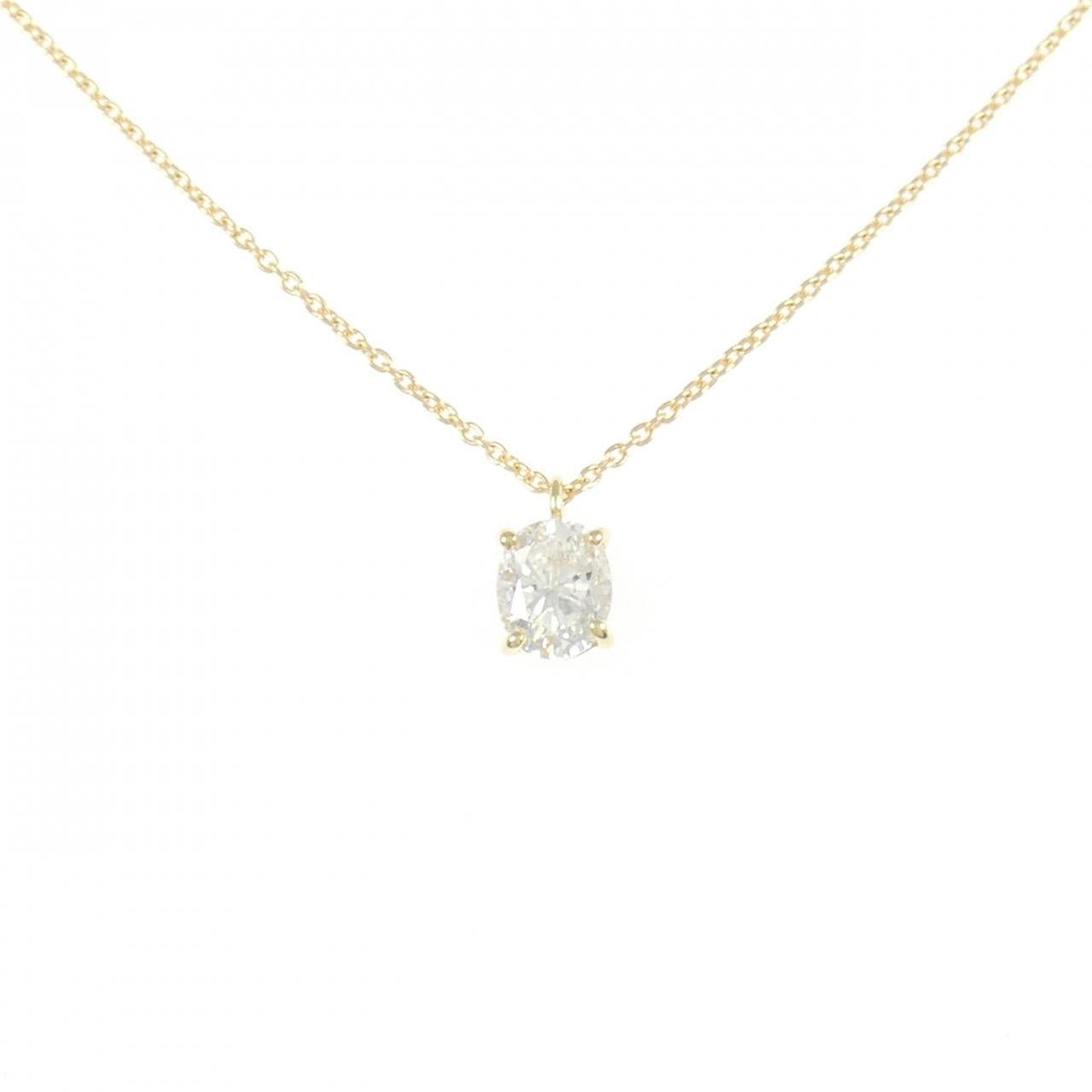 【リメイク】K18YG ダイヤモンド ネックレス 0.514CT E SI2 オーバルカット