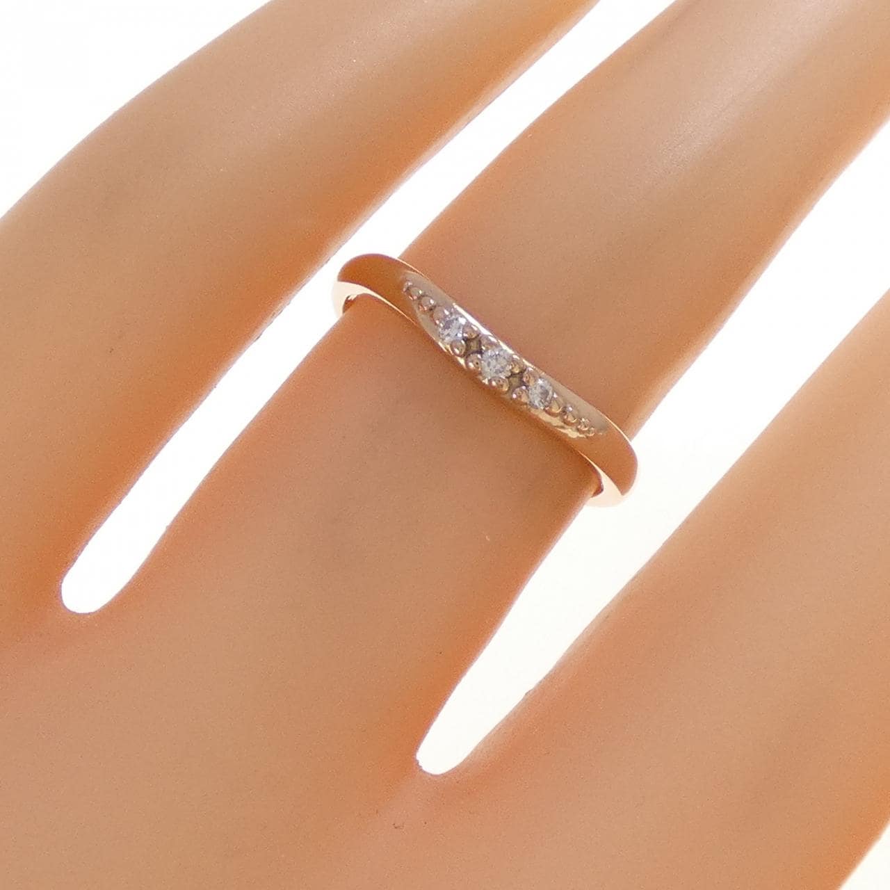 K18PG ダイヤモンド リング 0.034CT