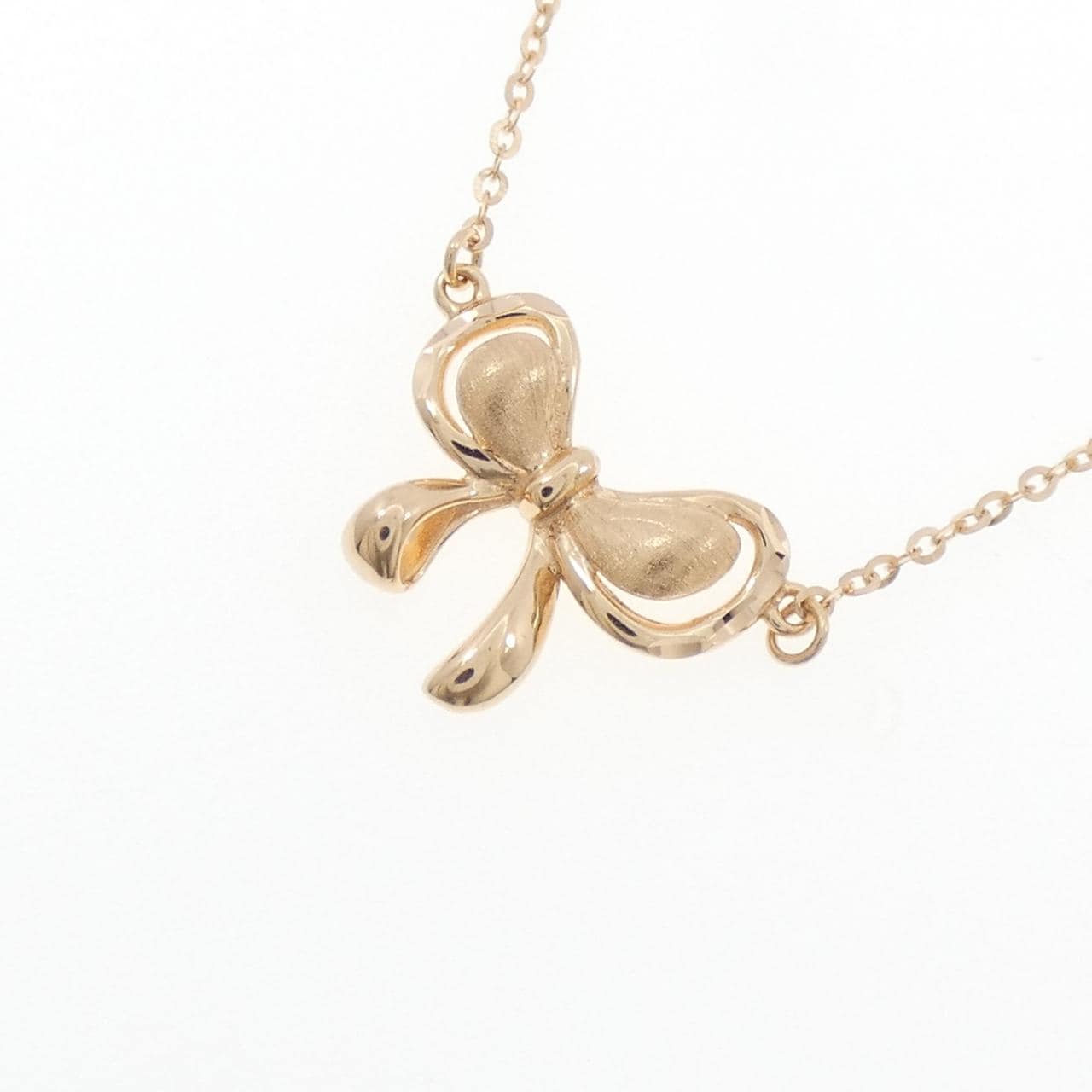 750PG リボン ネックレス