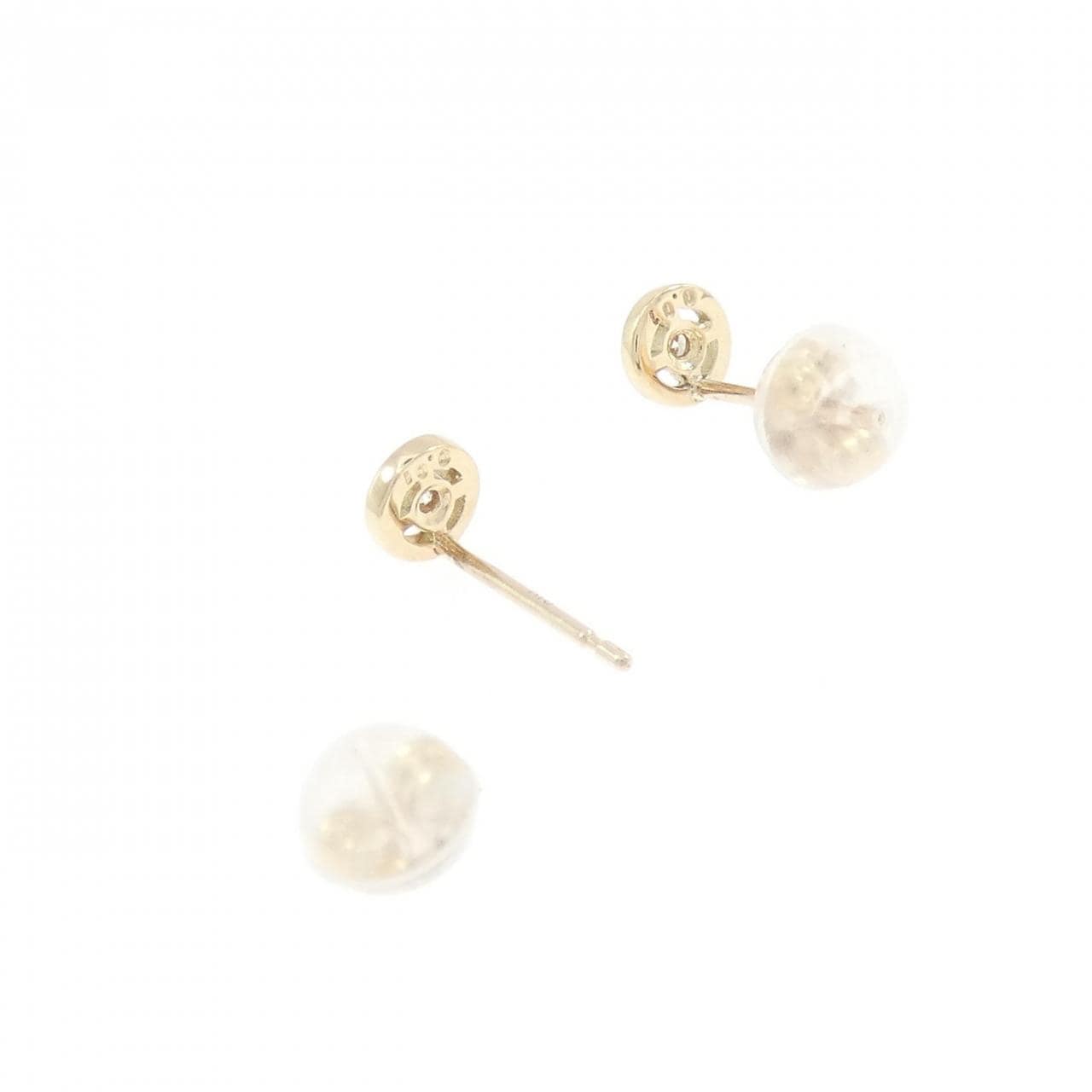 K10YG ダイヤモンド ピアス 0.02CT