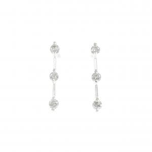K18WG ダイヤモンド ピアス 0.30CT