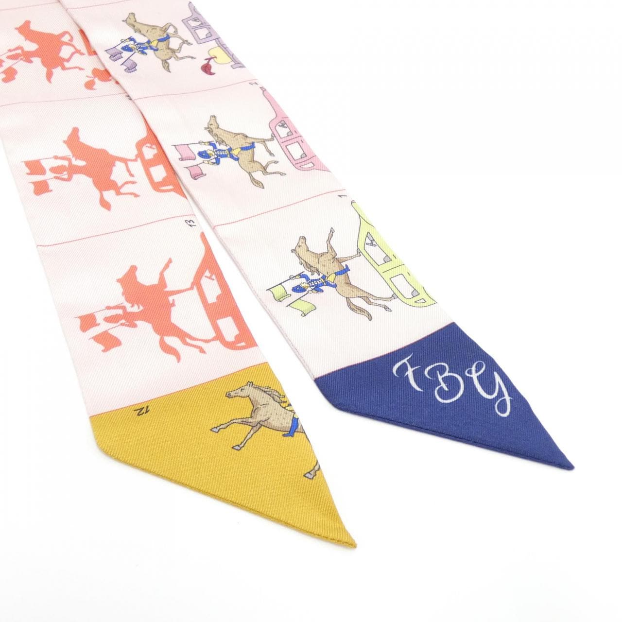 【Unused items】HERMES HERMES PARADE Twilly 064150S Scarf