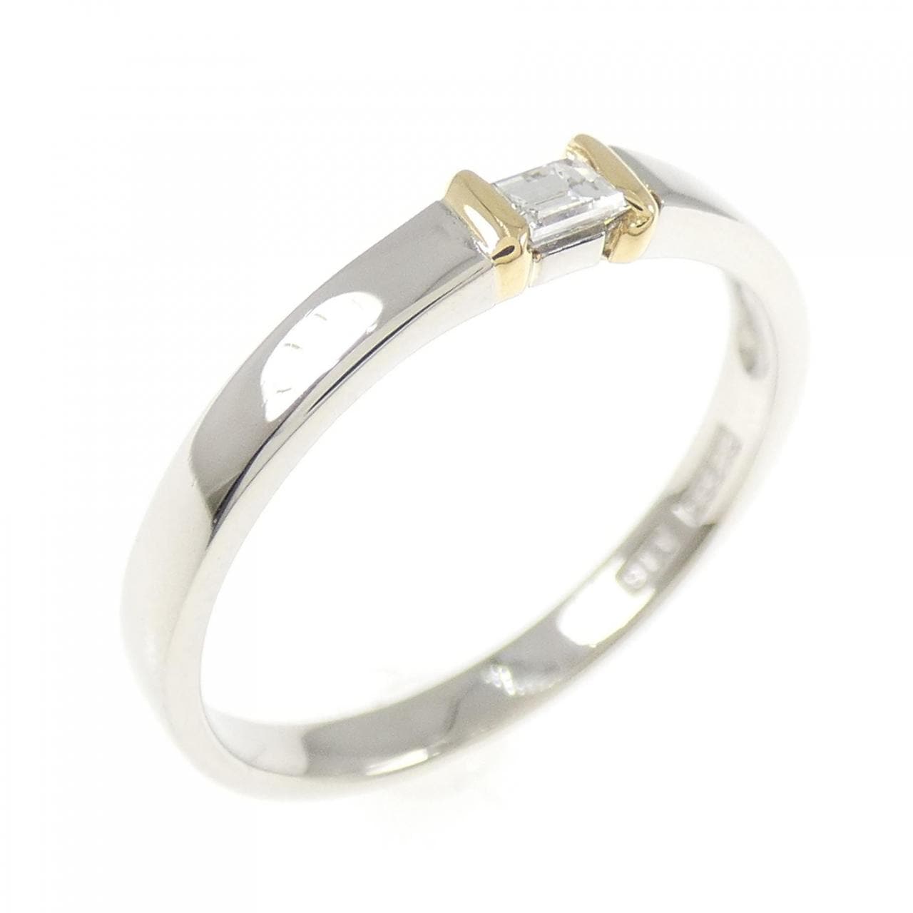 PT900/K18YG ダイヤモンド リング 0.09CT