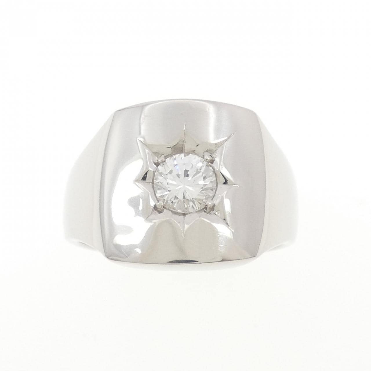PT900 印台 ダイヤモンド リング 0.48CT