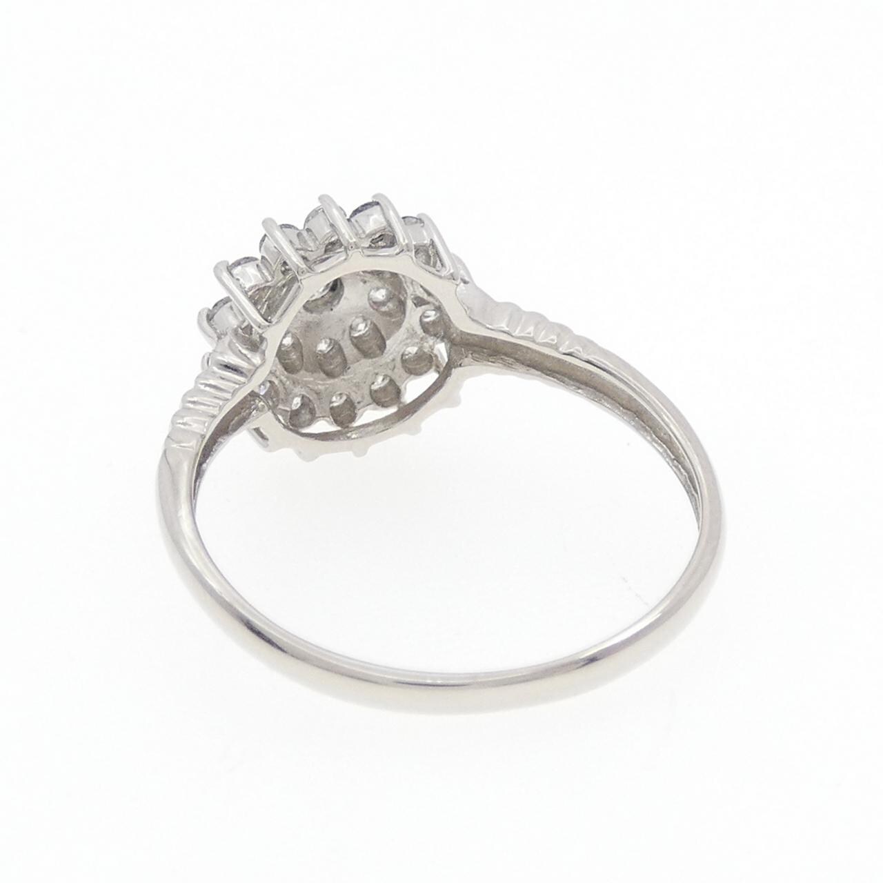 PT900 フラワー ダイヤモンド リング 0.50CT