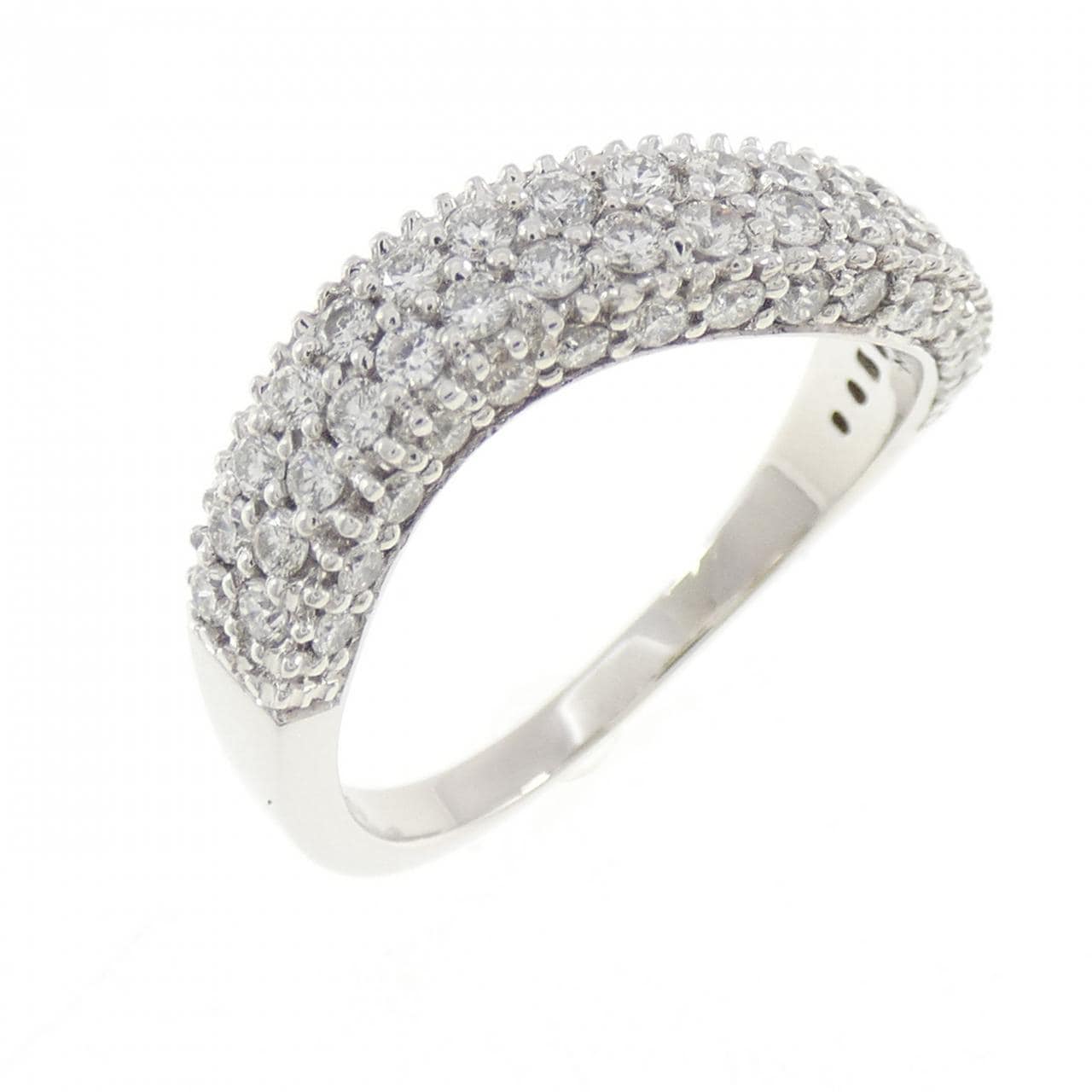 750WG ダイヤモンド リング 0.90CT