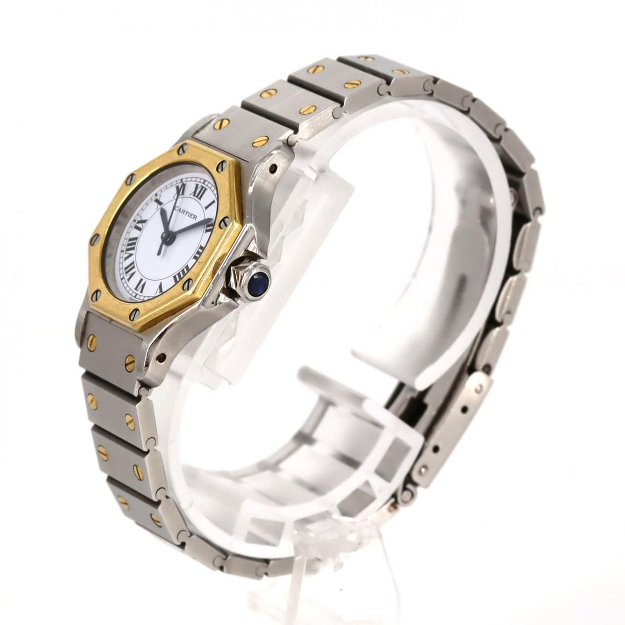 カルティエ サントスオクタゴンSM コンビ SSxYG 自動巻