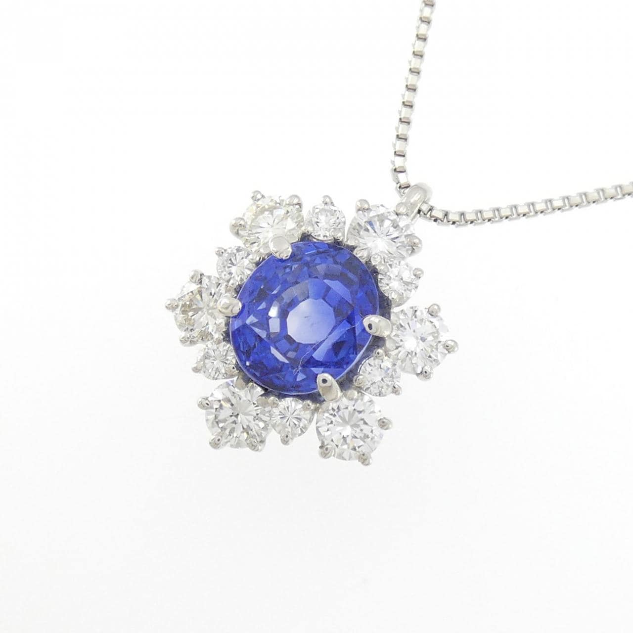 PT900/PT850 非加熱 サファイヤ ネックレス 3.68CT スリランカ産