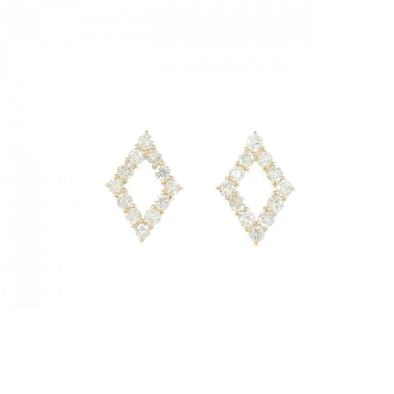 [再加工款] K18YG钻石耳环0.20CT