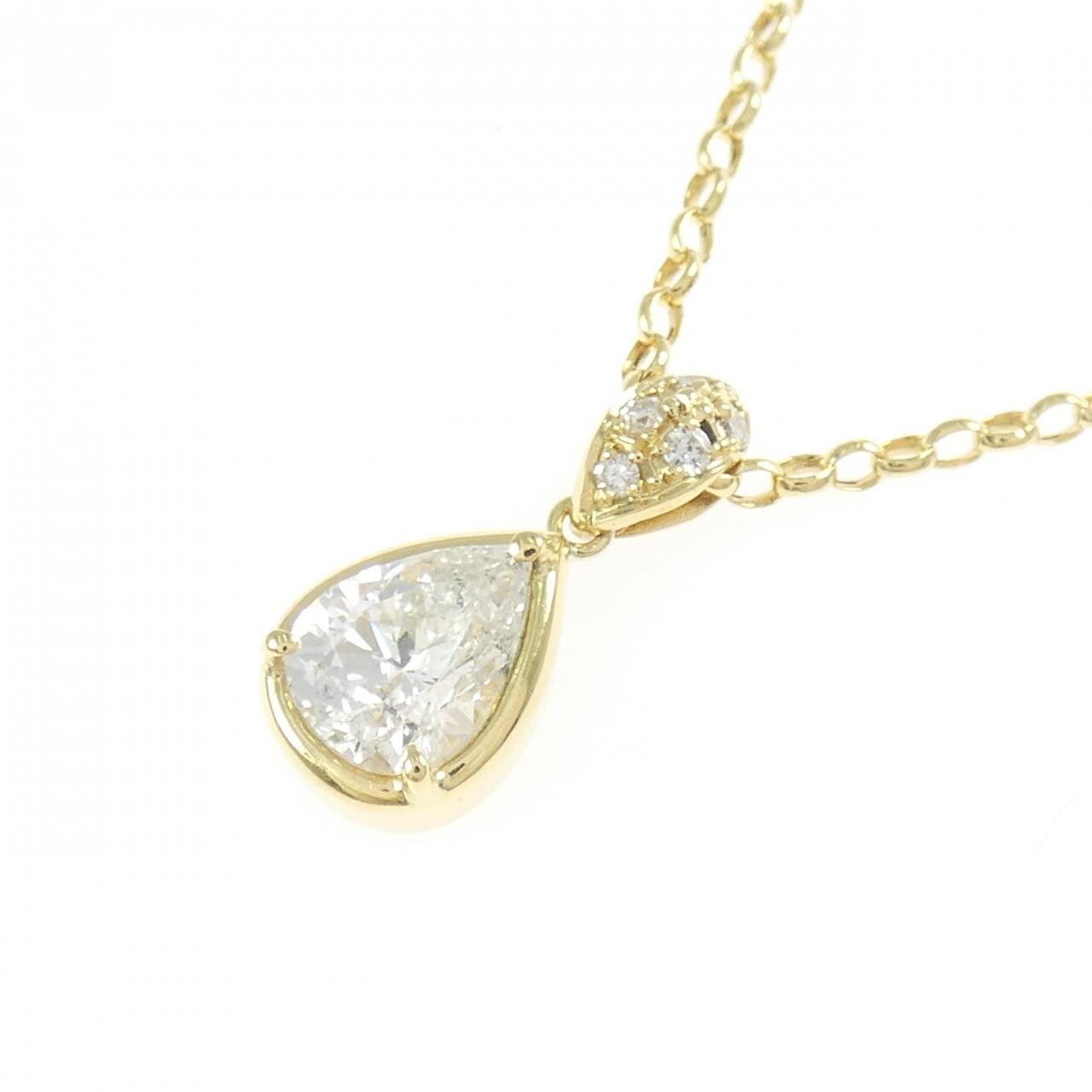 K18YG/750YG ダイヤモンド ネックレス 1.008CT