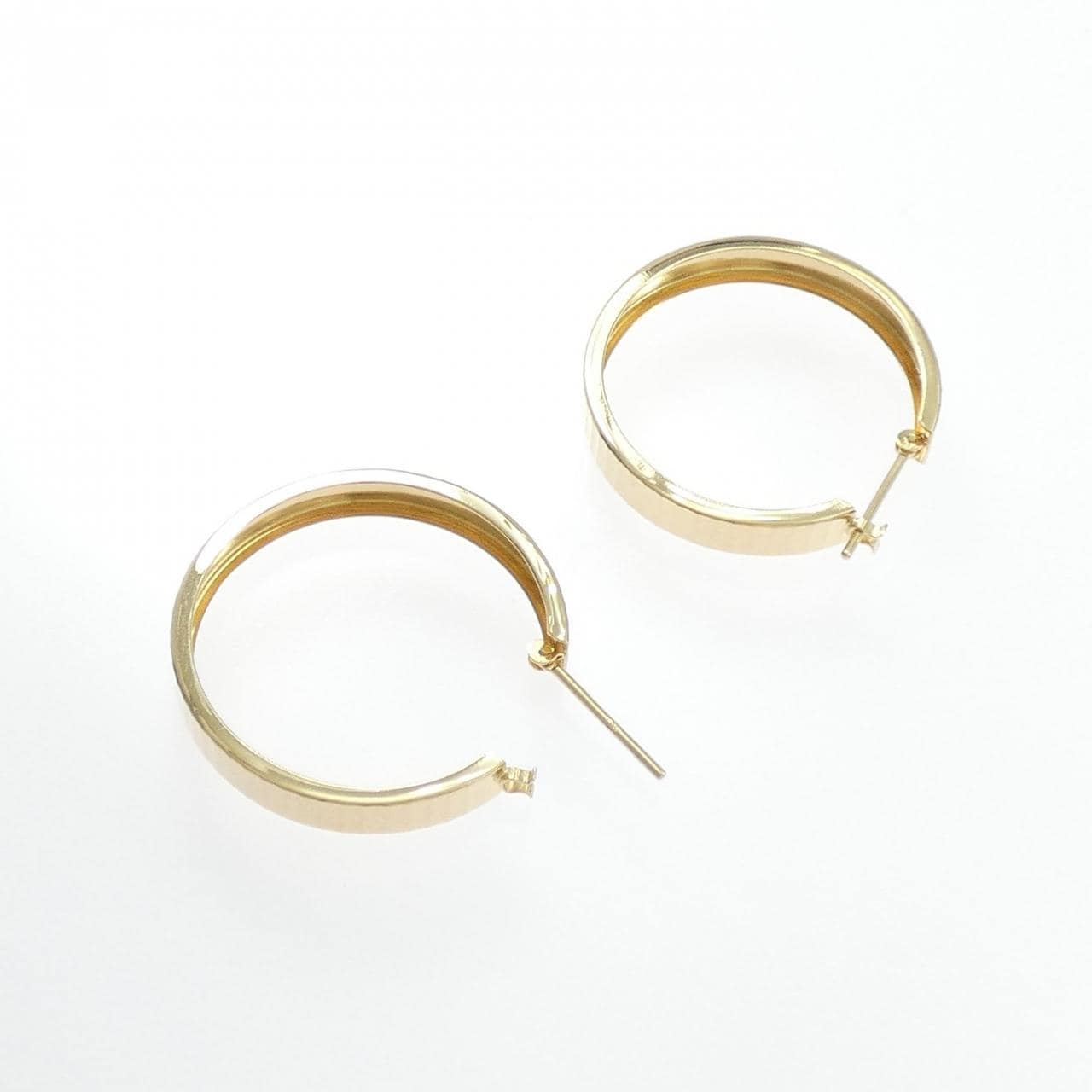 K18YG フープ ピアス
