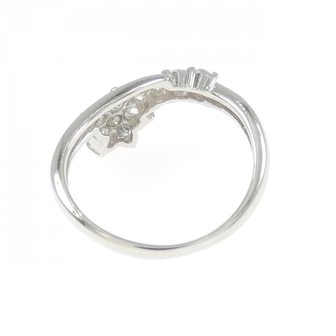 PT900花朵钻石戒指0.40CT