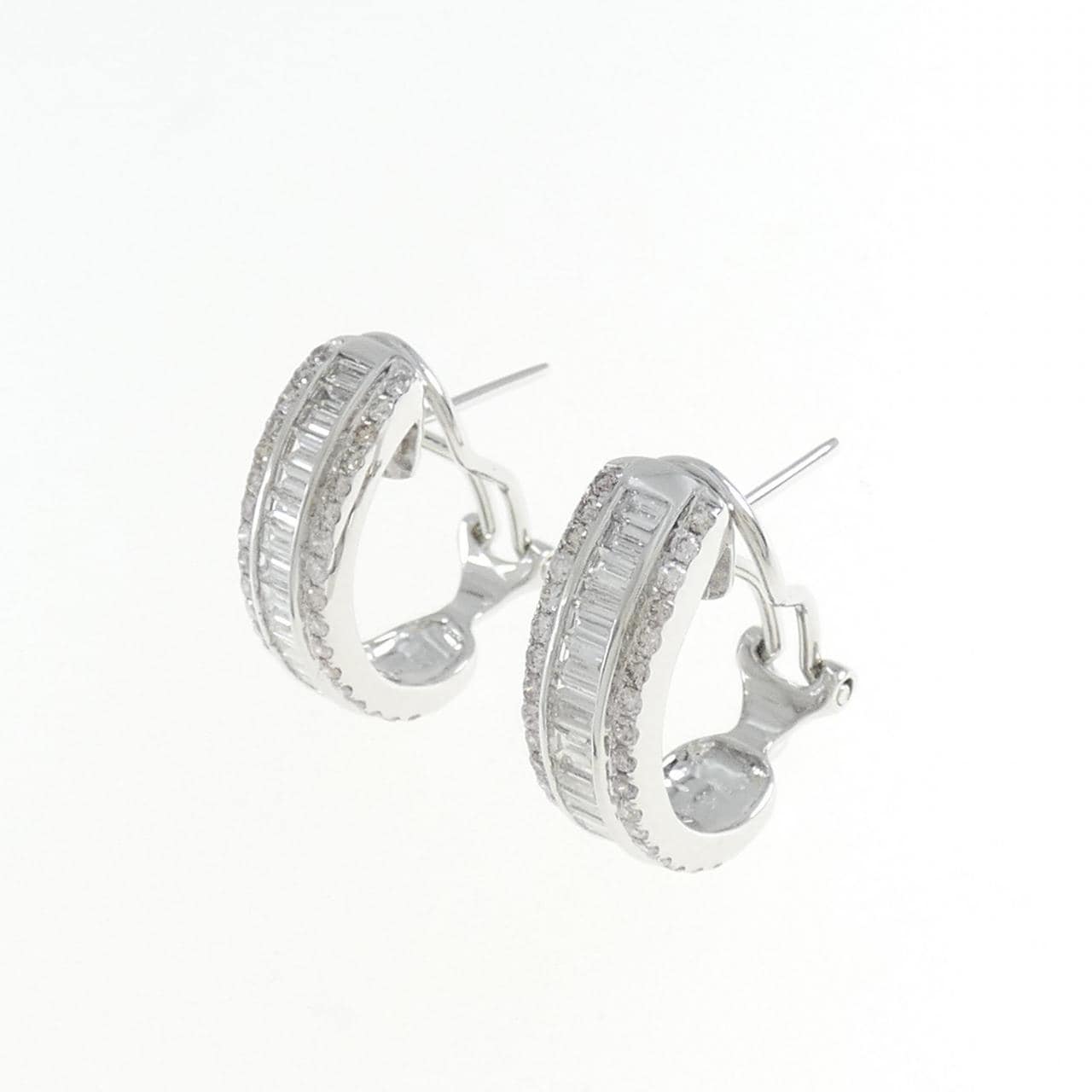 750WG Pink diamond Earrings 0.70CT