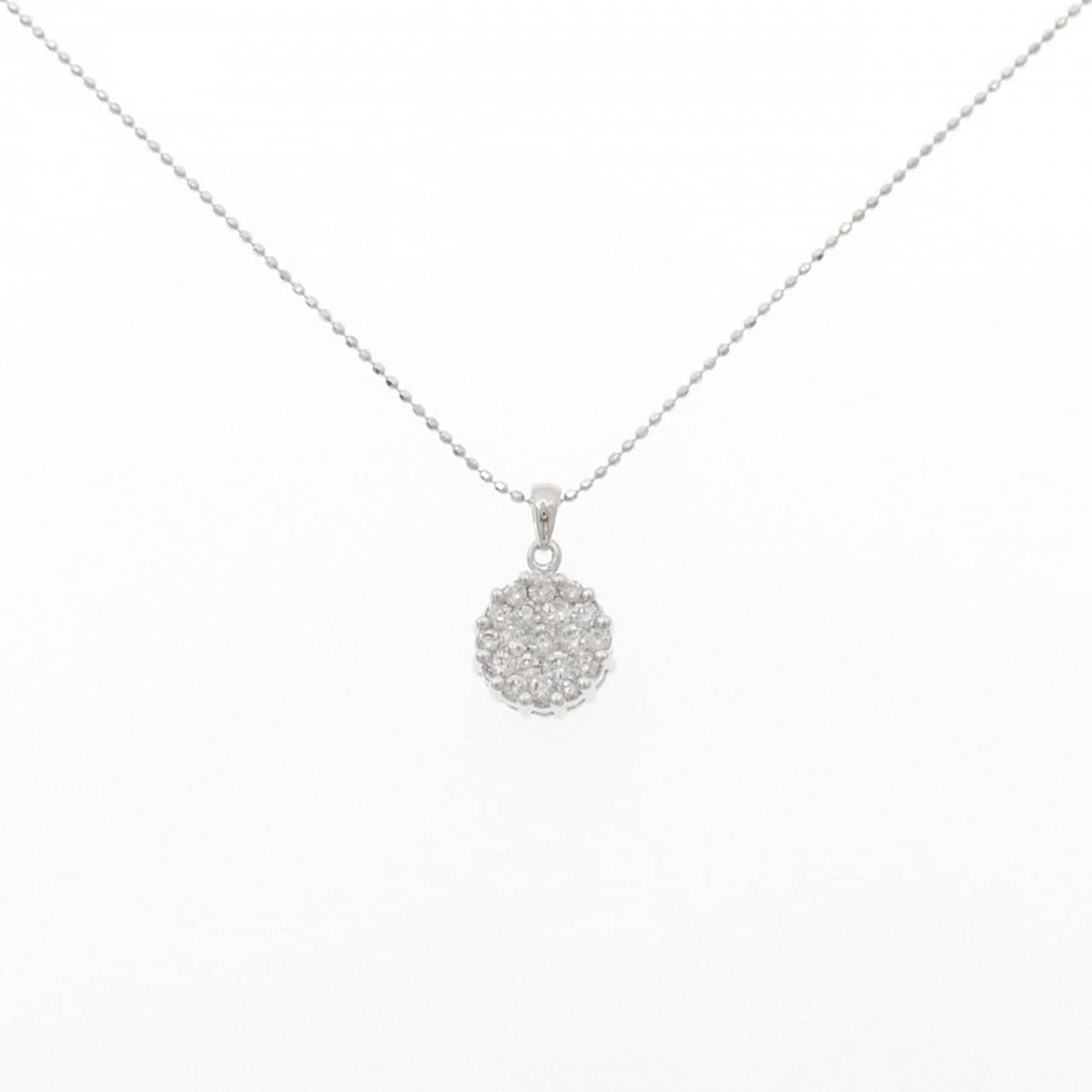 K18WG ダイヤモンド ネックレス 0.50CT