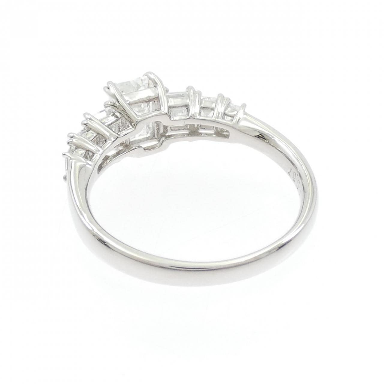 PT900 ダイヤモンド リング 1.003CT E VS2 エメラルドカット