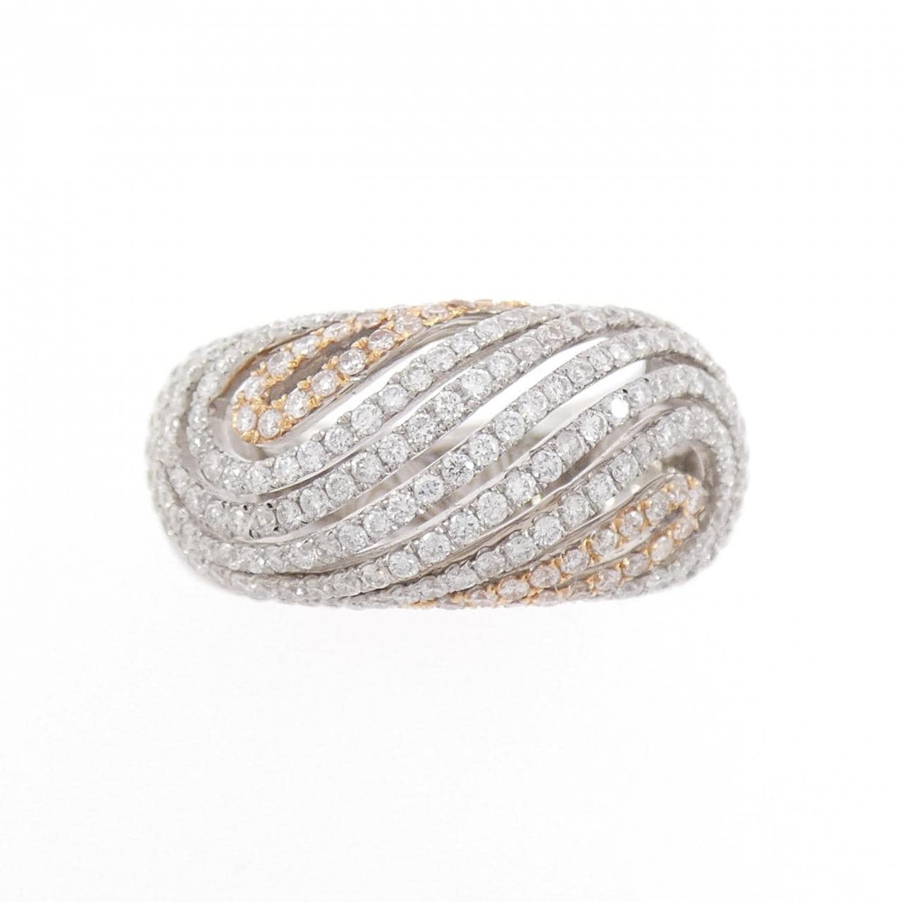 750WG/750PG ダイヤモンド リング 1.04CT