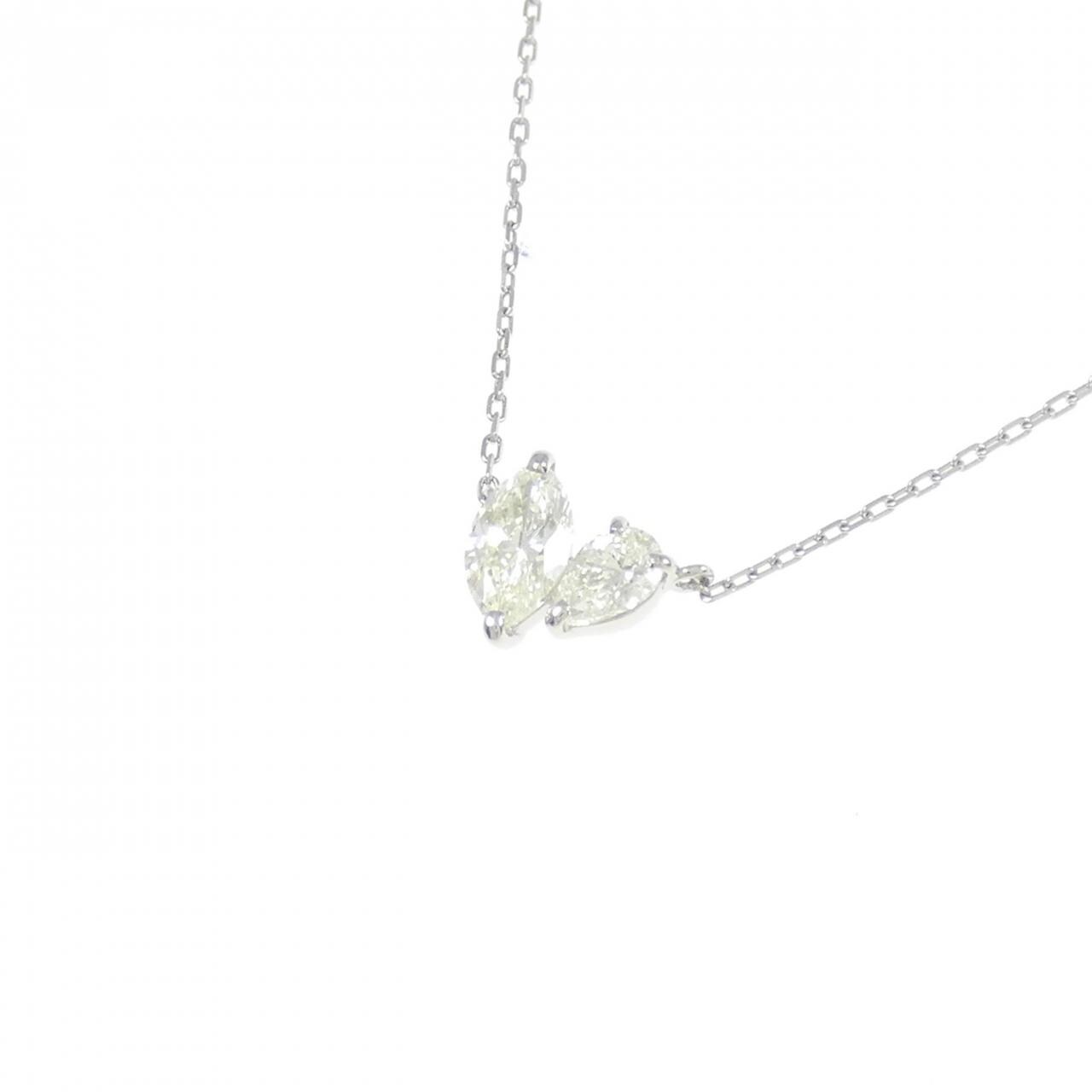 【新品】PT900/PT850 ダイヤモンド ネックレス 0.30CT
