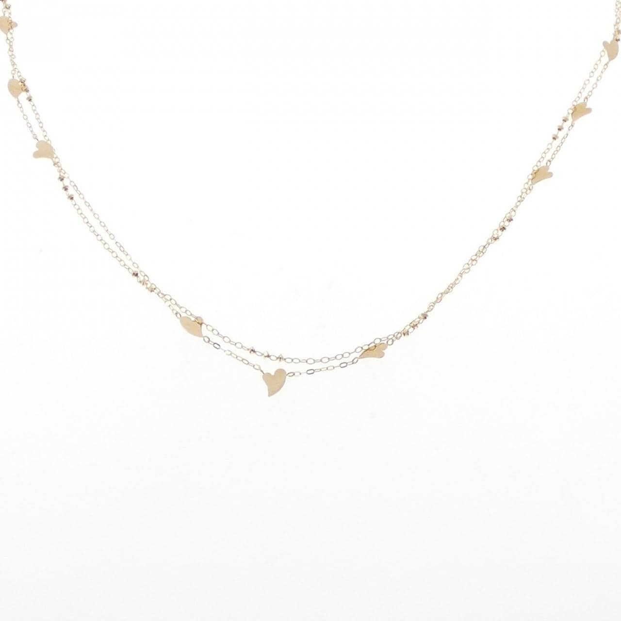 [BRAND NEW] K18YG heart necklace