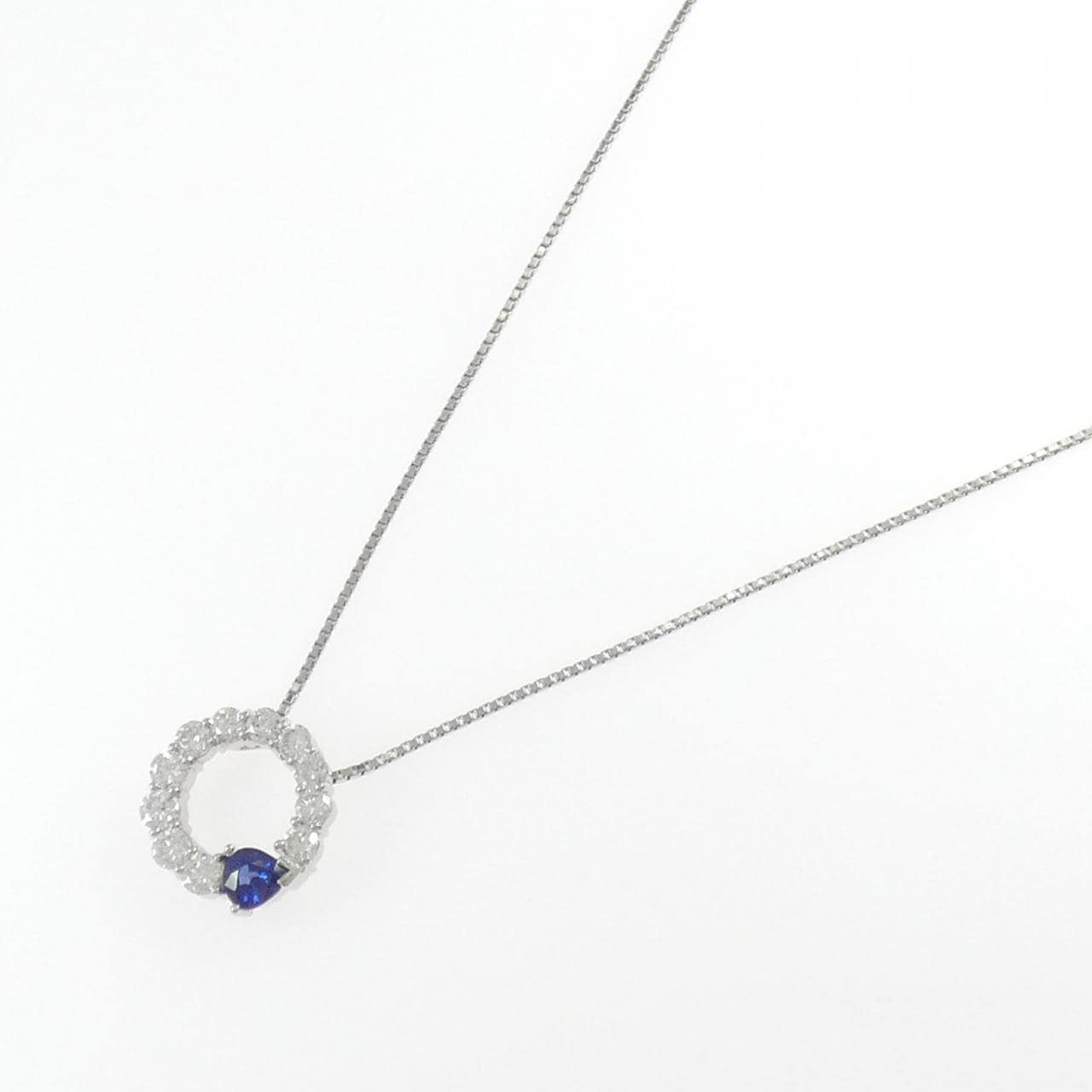 PT900/PT850 サファイヤ ネックレス 0.51CT