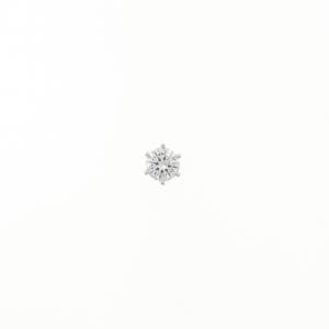 【リメイク】PT900/ST ダイヤモンド ピアス 0.222CT D SI1 VG 片耳