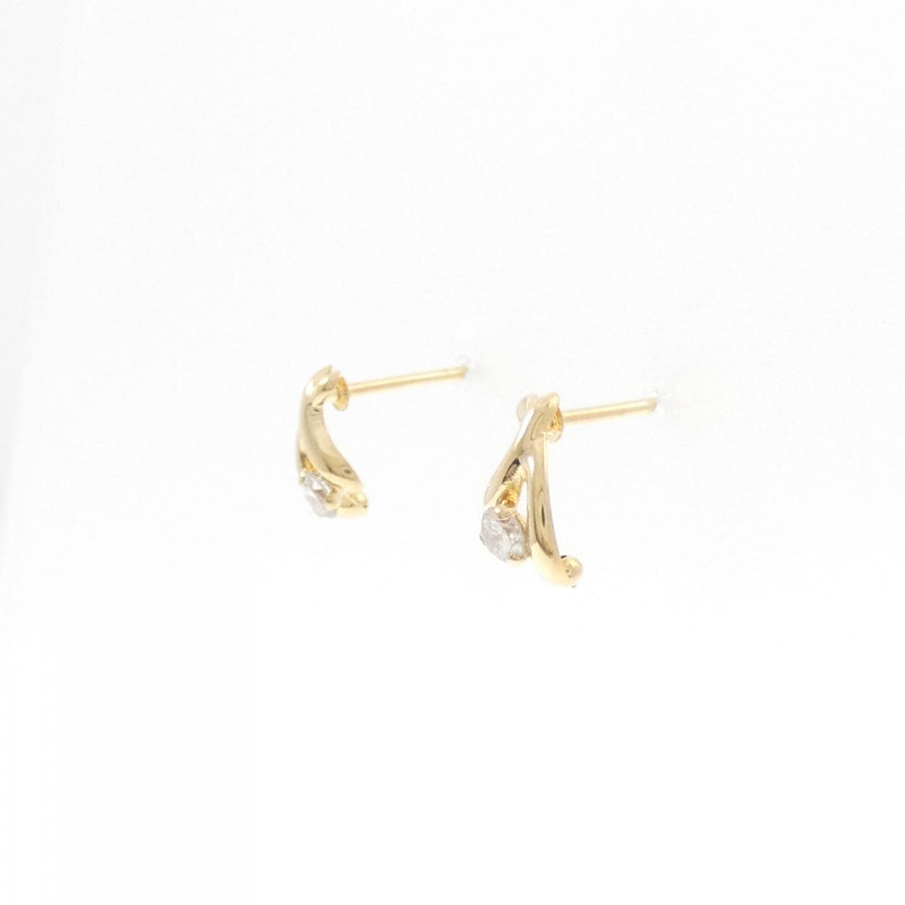 K18YG ダイヤモンド ピアス 0.10CT