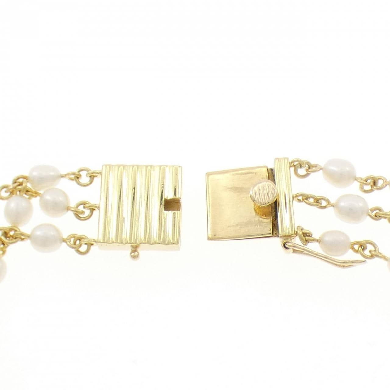 K18YG/K18WG シェルカメオ ブレスレット