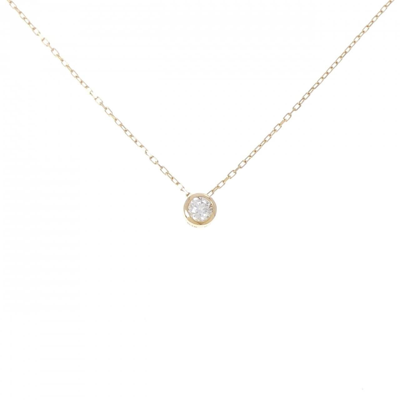 K18YG ダイヤモンド ネックレス 0.14CT