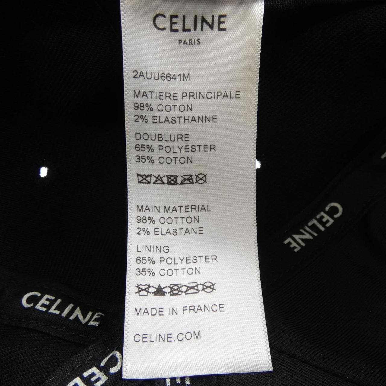 セリーヌ CELINE 2AUU6641M キャップ