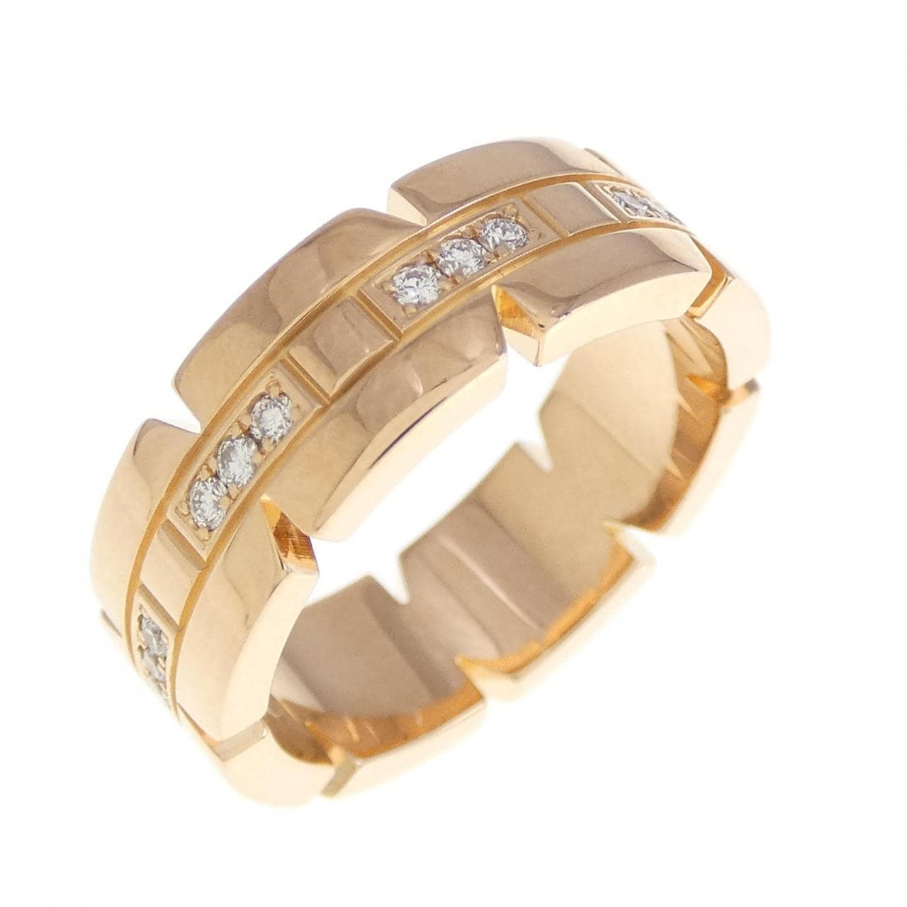 Cartier Tank Française half diamond Ring