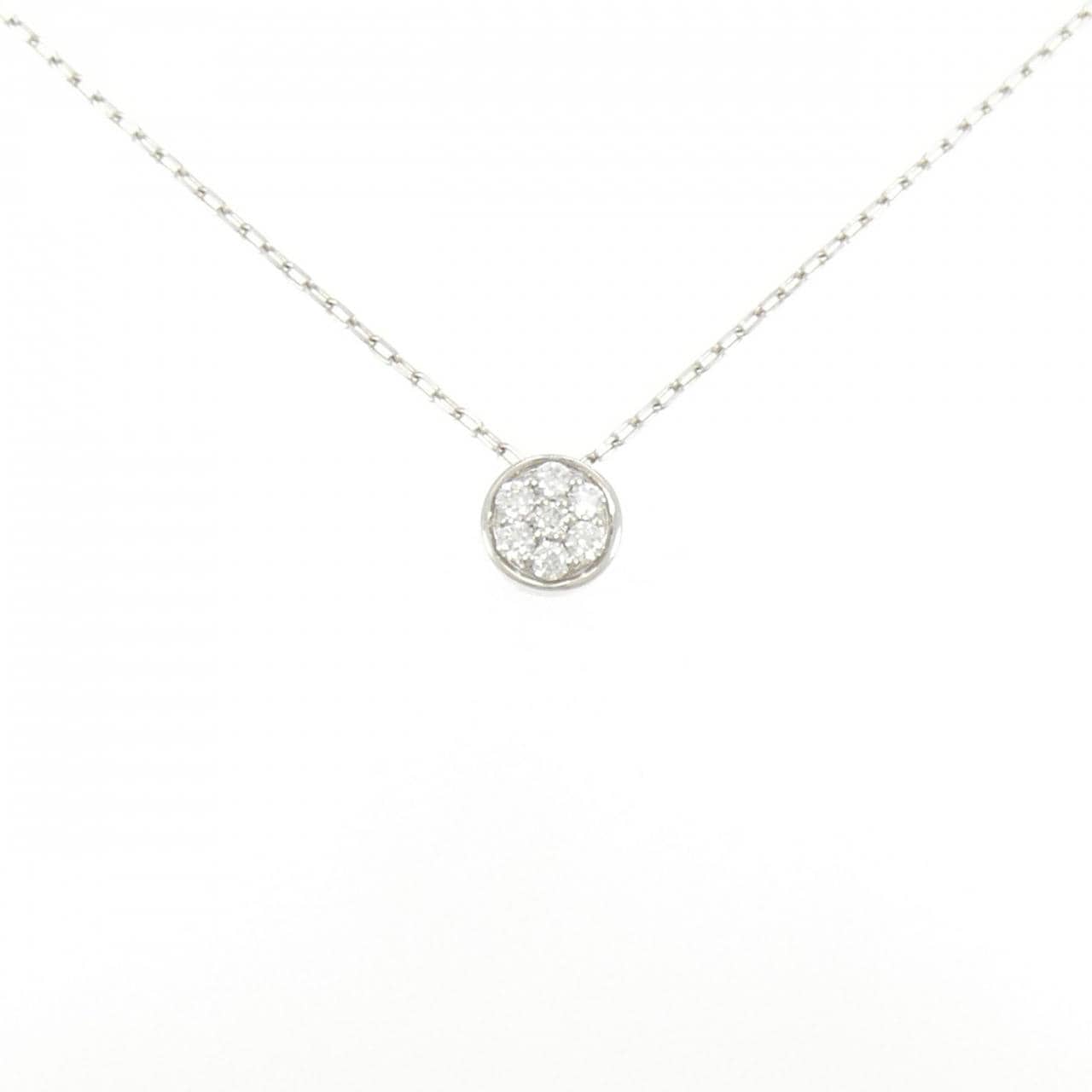 PT1000/PT ダイヤモンド ネックレス 0.12CT