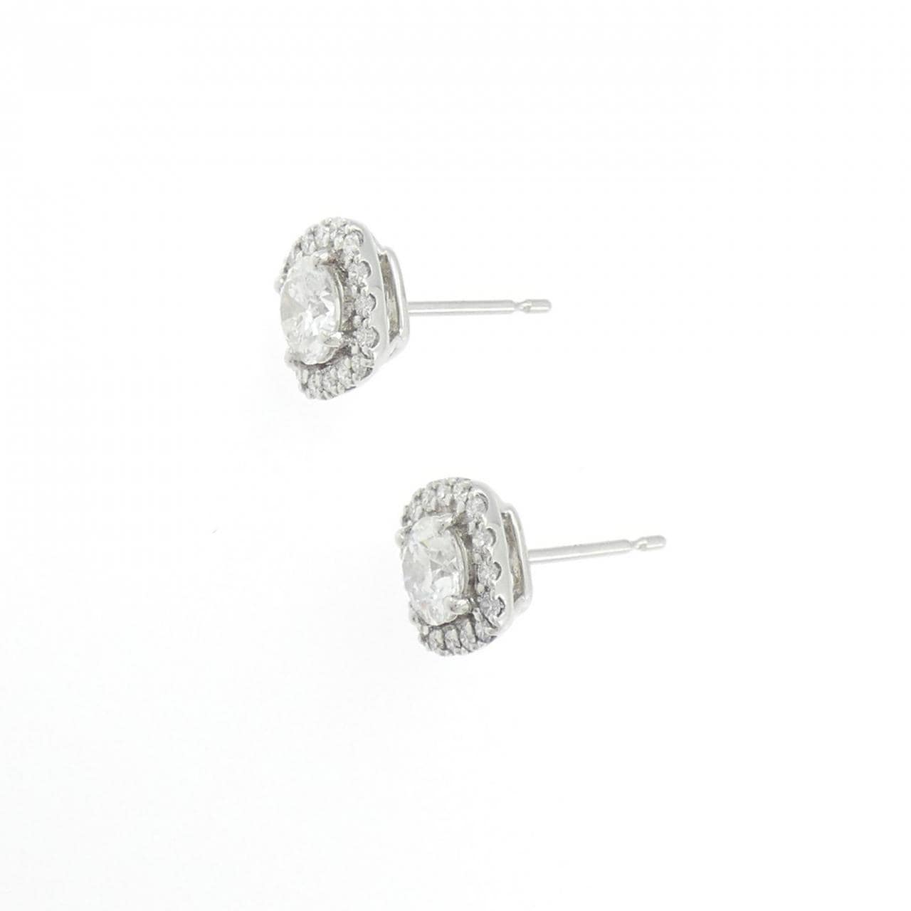 【リメイク】PT900/ST ダイヤモンド ピアス 0.516CT 0.525CT F SI1 VG