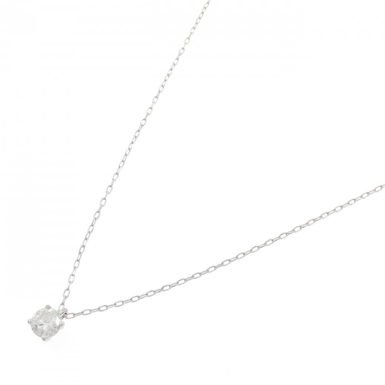 PT900/PT850 ソリティア ダイヤモンド ネックレス 0.419CT