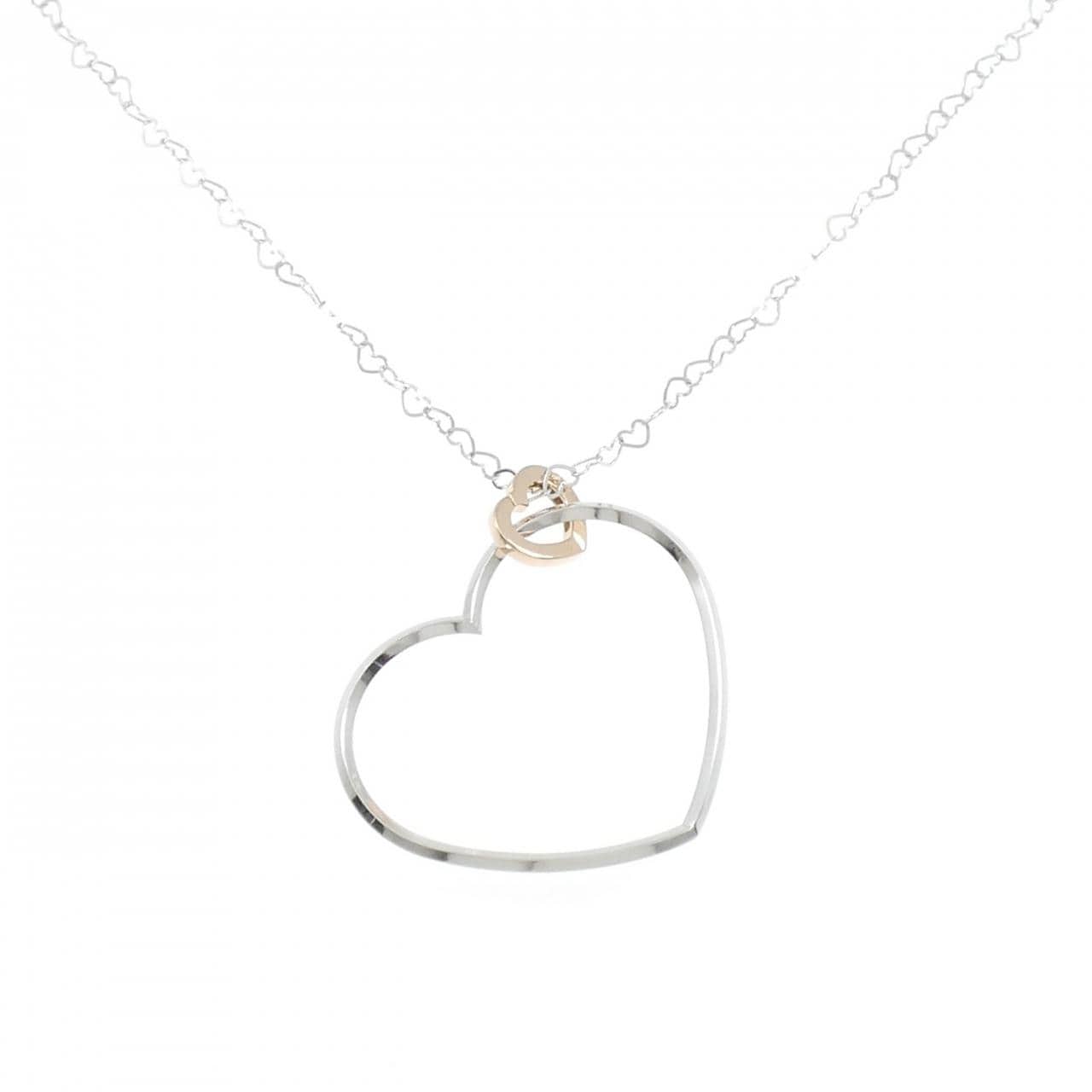 K18WG/K18PG爱心项链