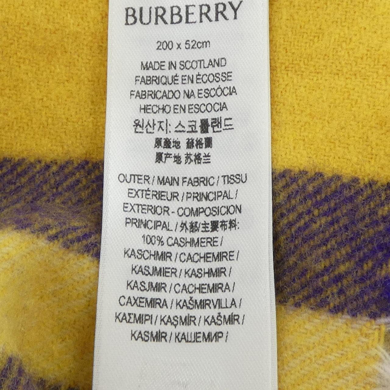 バーバリー BURBERRY 8076918 MUFFLER