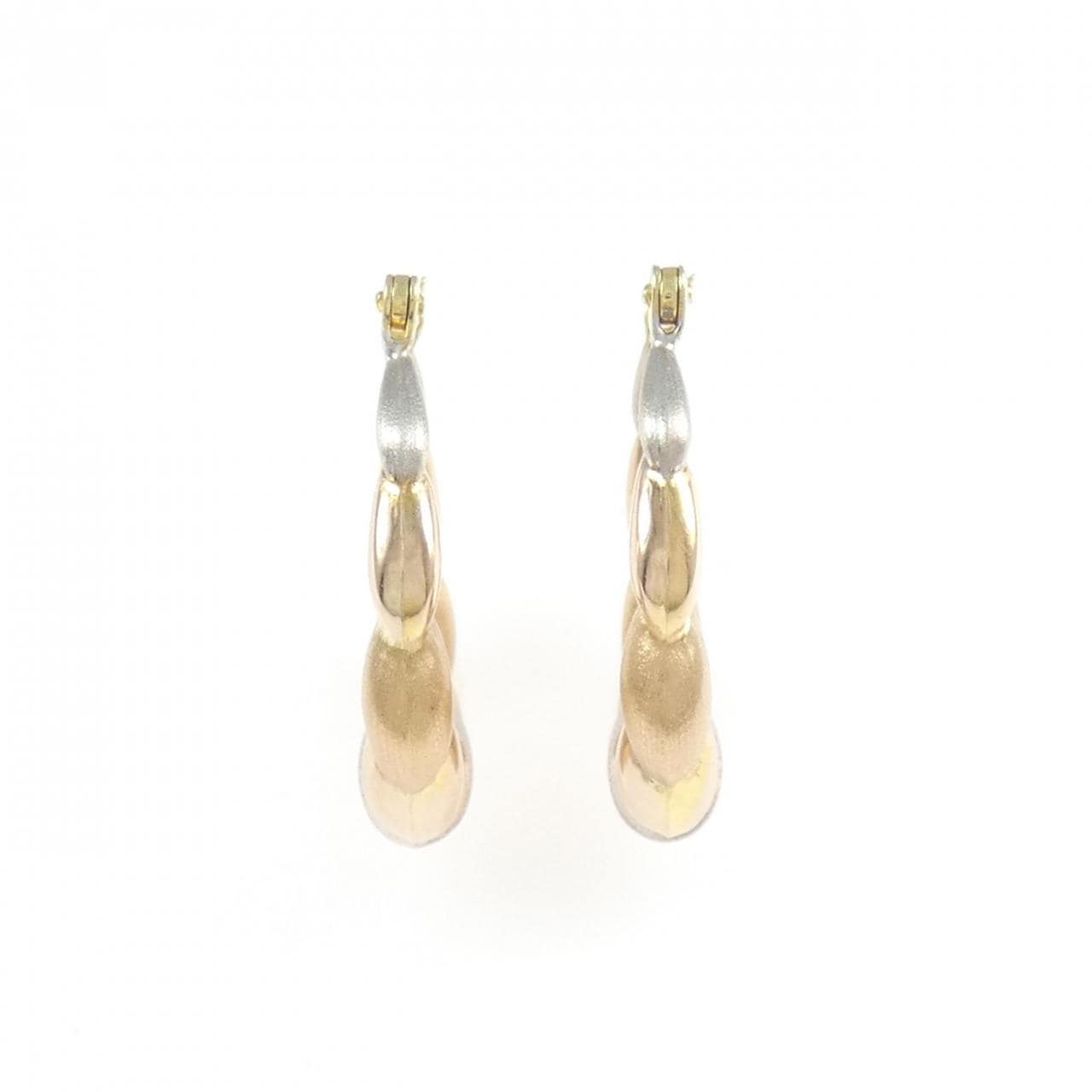 K14スリーカラー ピアス