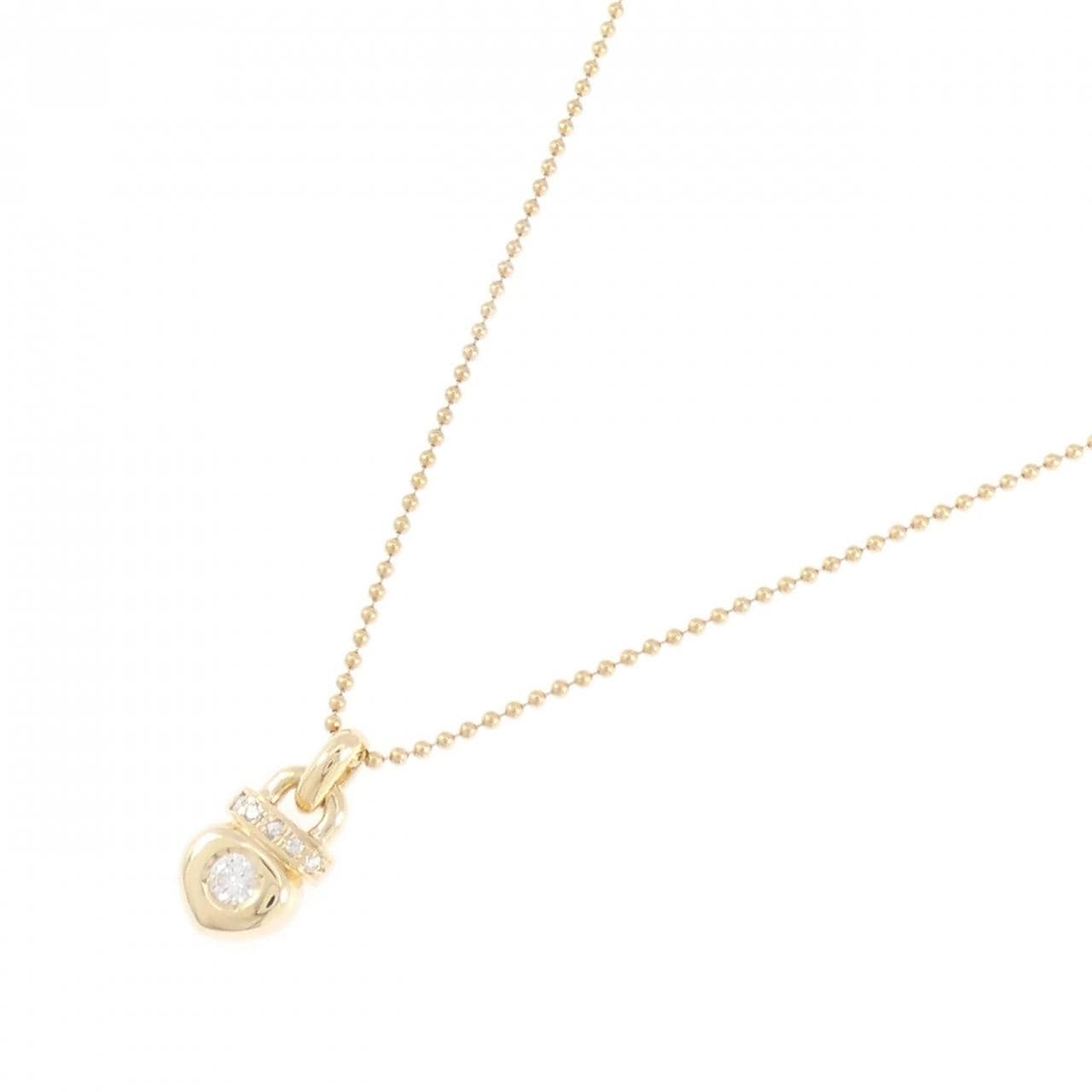 750YG/K18YG ダイヤモンド ネックレス 0.15CT