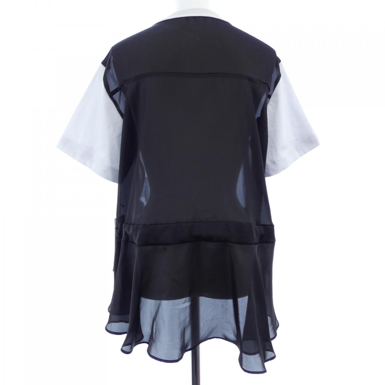 サカイ SACAI GRAPHIC-PRINT SHEER-PANEL T-SHIRT 26-08630 Tシャツ