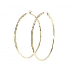 K18YG フープ ピアス