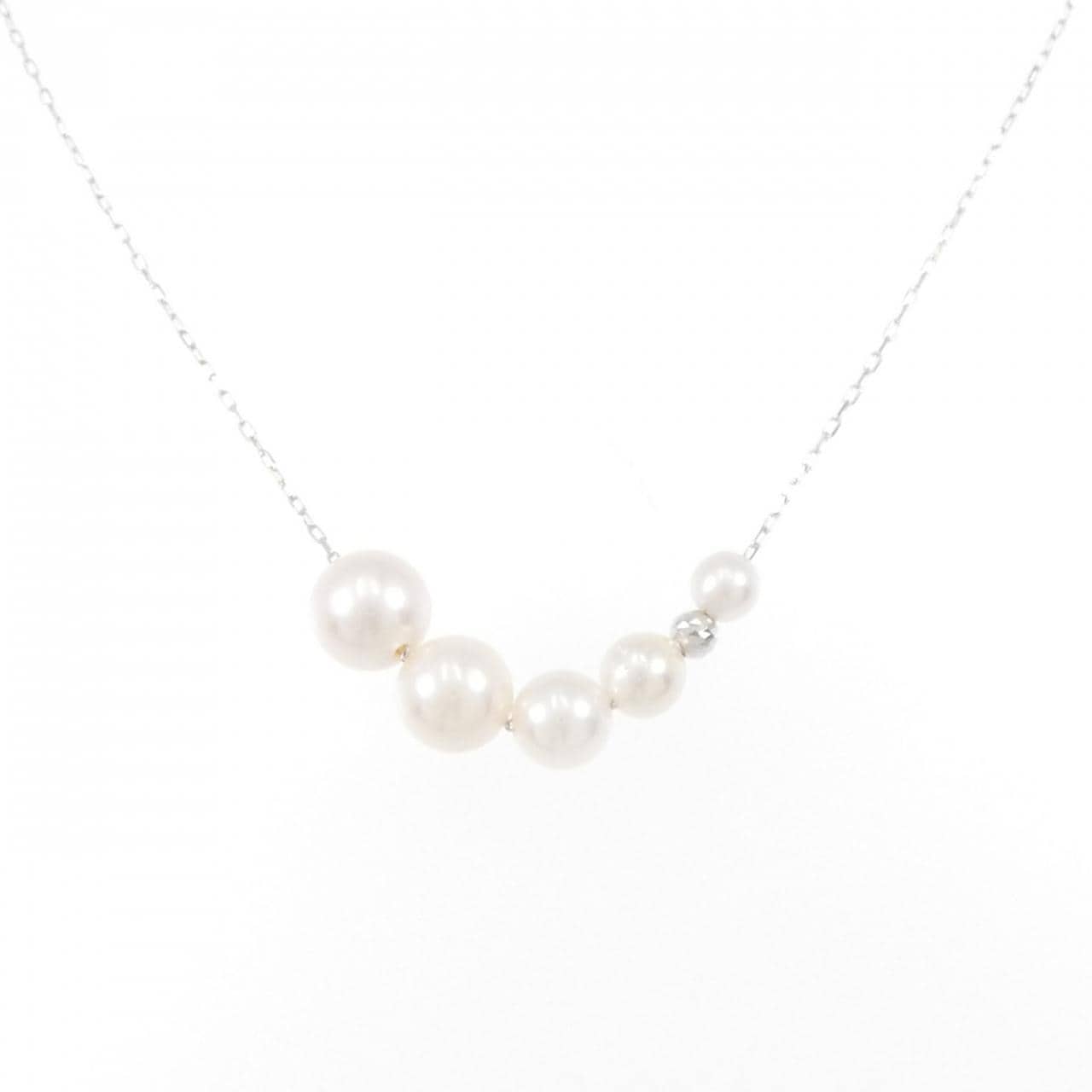 K18WG Akoya pearl necklace