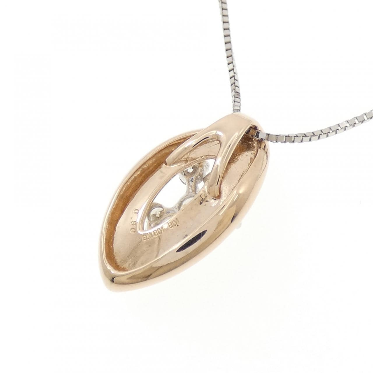 K18PG/K18WG ダイヤモンド ネックレス 0.50CT